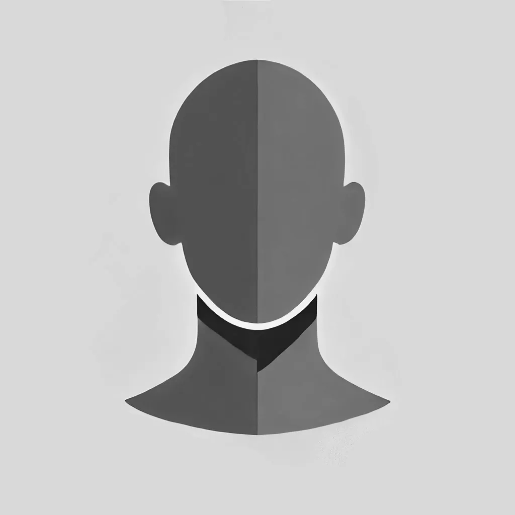 Svart vit avatar
